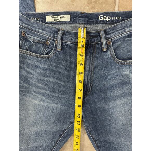Gap 1969 Original Bootcut 32 x 34 90s Grunge y2k Distressed Denim Jeans - Picture 5 of 9